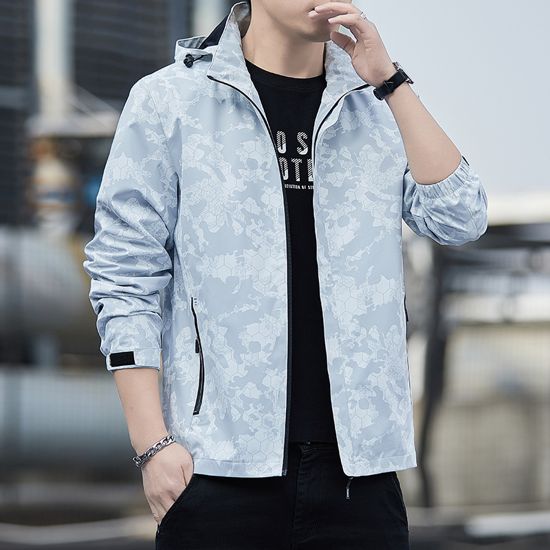 Men'S Fashion Camouflage Zipper Sports Jacket