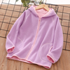 Children Kids Girls Boys Fleece Zipper Jacket