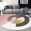 Living Room Simple Abstract Round Machine Washable Carpet