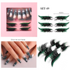 Women Fashion Eyeshadow Eyelash Nail Art 3 In 1 Set