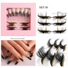 Women Fashion Eyeshadow Eyelash Nail Art 3 In 1 Set