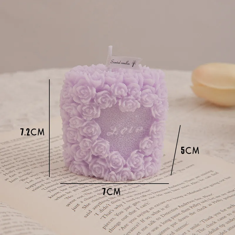 (Buy 1 Get 2) Creative Wedding Party Flower Cluster Aromatherapy Candle Accompanying Ceremony