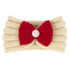 Kids Cute Bowknot Bunny Ears Wool Warm Headband