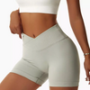 Women Fashion Solid Color Sports Tight Yoga Shorts