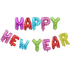 (Buy 1 Get 2) 2024 New Year Party Decoration Happy Letter Balloon Set