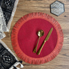 (Buy 1 Get 1) Retro Nordic Hand-Woven Dining Mat Home Table Tassel Placemat