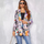 Women Casual Fashion Printed Long Sleeve Suit Jacket Blazers