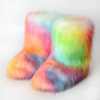 Women Plus Size Fashionable Multicolor Plush Thickened Warm Non-Slip Snow Boots