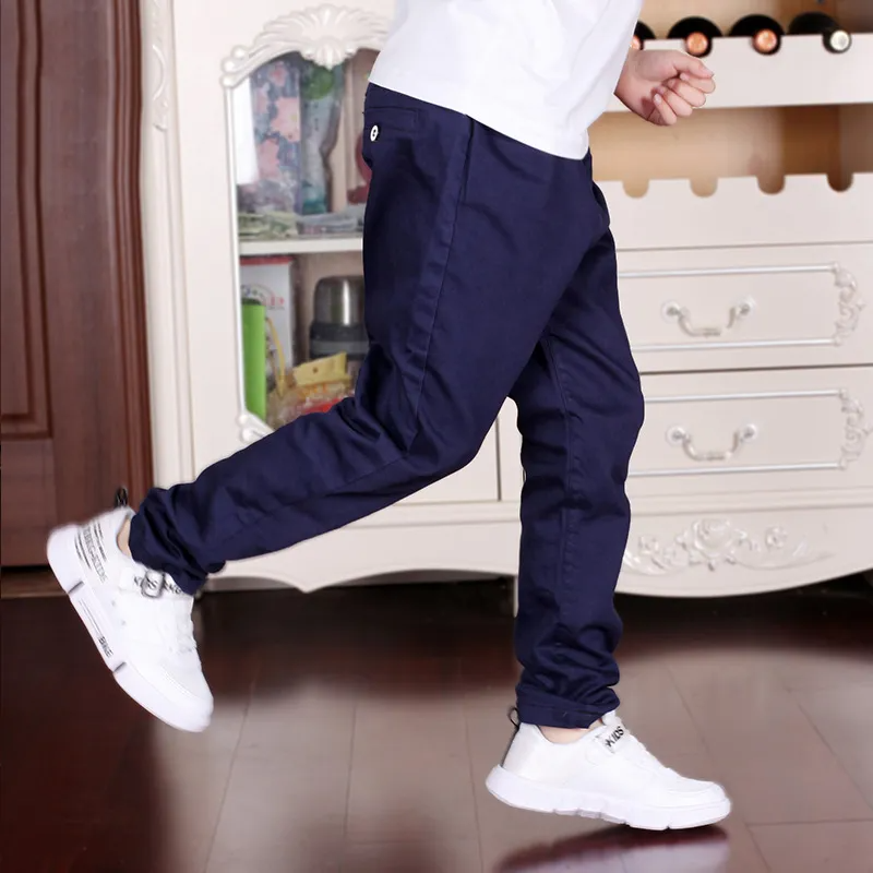 Boy Casual Solid Color Pants