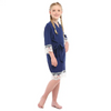 Children Solid Color Simple Loose Night-Robe