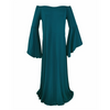 Women Fashion Solid Color Off-The-Shoulder Maternity Dress