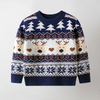 Kids Toddler Boys Girls Fashion Casual Christmas Long Sleeve Round Neck Knitwear