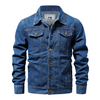 Men Casual Slim Cotton Loose Denim Jacket