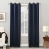 (Buy 1 Get 1) One Piece 52*84 Inch Solid Color Heat Insulation Sunscreen Blackout Perforated Curtain