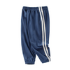 Kids Basic Striped Elastic Loose Casual Pants