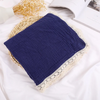 (Buy 1 Get 1) Baby Double-Layer Solid Color Swaddle Blanket Cotton Muslin Swaddles With Lace Edge(100*120cm )