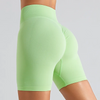 (Buy 1 Get 1) Women Solid Color Seamless High Waist Yoga Shorts Sports Fitness Shorts