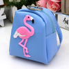 Kids Cute Cartoon Pattern Backpack Shape Zipper PU Mini Coin Wallet