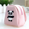 Kids Cute Cartoon Pattern Backpack Shape Zipper PU Mini Coin Wallet