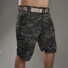 Men Casual Outdoor Solid Color Multi-Pocket Mid-Waist Plus Size Loose Shorts