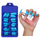 ( Buy 1 Get 2 ) Blister Small Blue Box 100 Pieces Oval Solid Color False Nails