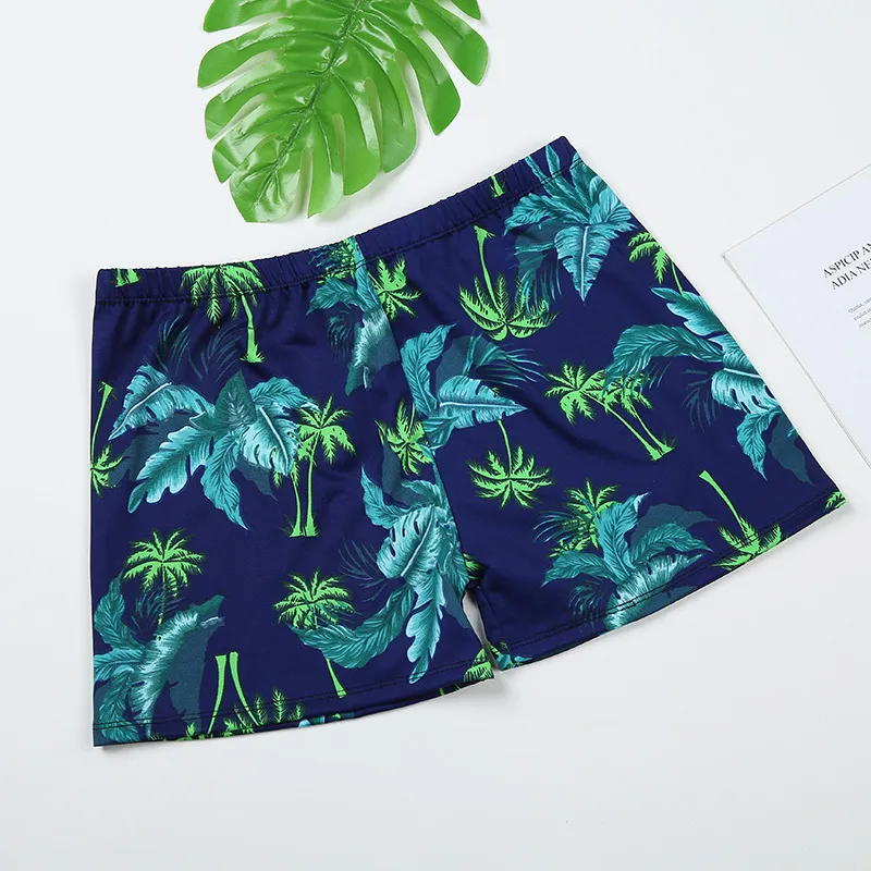 Kids Toddler Boy Fashion Beach Swimming Pool Hot Spring Digital Print Swim Shorts