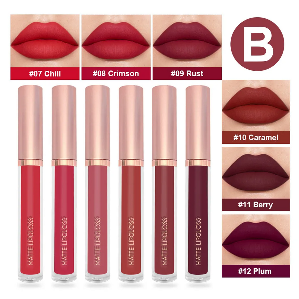 (Buy 1 Get 2) Non-Brand 6Pcs-Set Women Non-Stick Cup Easy-To-Color Lipstick Set