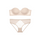 Women'S Sexy Soft Steel Ring Glossy Seamless Strapless Bra Panty Set