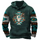 Men Vintage Casual Ethnic Style Letter Floral Long Sleeve Plus Size Hoodies