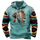 Men Vintage Casual Ethnic Style Letter Floral Long Sleeve Plus Size Hoodies