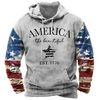 Men Vintage Casual Ethnic Style Basic 3D Print Plus Size Long Sleeve Hoodies