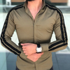 Men Fashion Striped Long-Sleeve Shirt