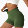 Women Fashion Solid Color Sports Tight Yoga Shorts