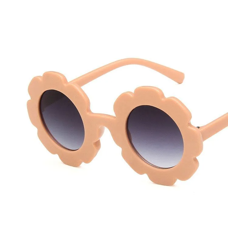 Stylish Kids Flower Pattern Sun-Shading Sunglasses