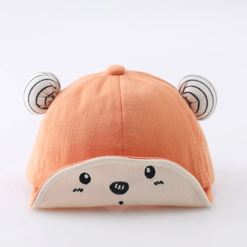 Children Kids Baby Fashion Girls Boys Sunscreen Cartoon Bear Cap