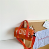 Children Kids Baby Fashion Girls Boys Letter Print Sports Shoulder Handle Bag