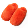 Winter Women Plus Size Fashionable Thickened Warm Plush Non-Slip Flat Slippers