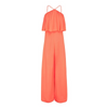 Women Fashion Solid Color Spaghetti Strap Halter Neck Jumpsuits