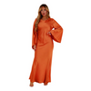 (Buy 1 Get 1) Ramadan /Eid Women Elegant Bell Sleeve Solid Color Maxi Dress