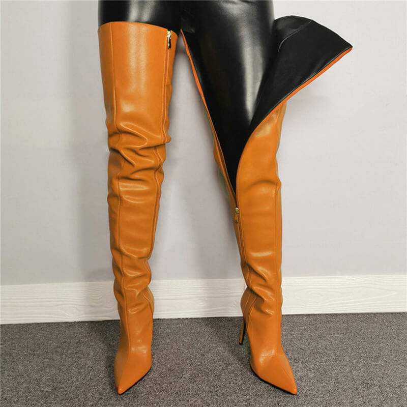 Women Fashionable Plus Size Over-The-Knee Boots