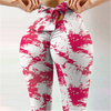 Women Fashion Tight Graphic Printed Bowknot Leggings