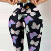 Women Fashion Tight Graphic Printed Bowknot Leggings