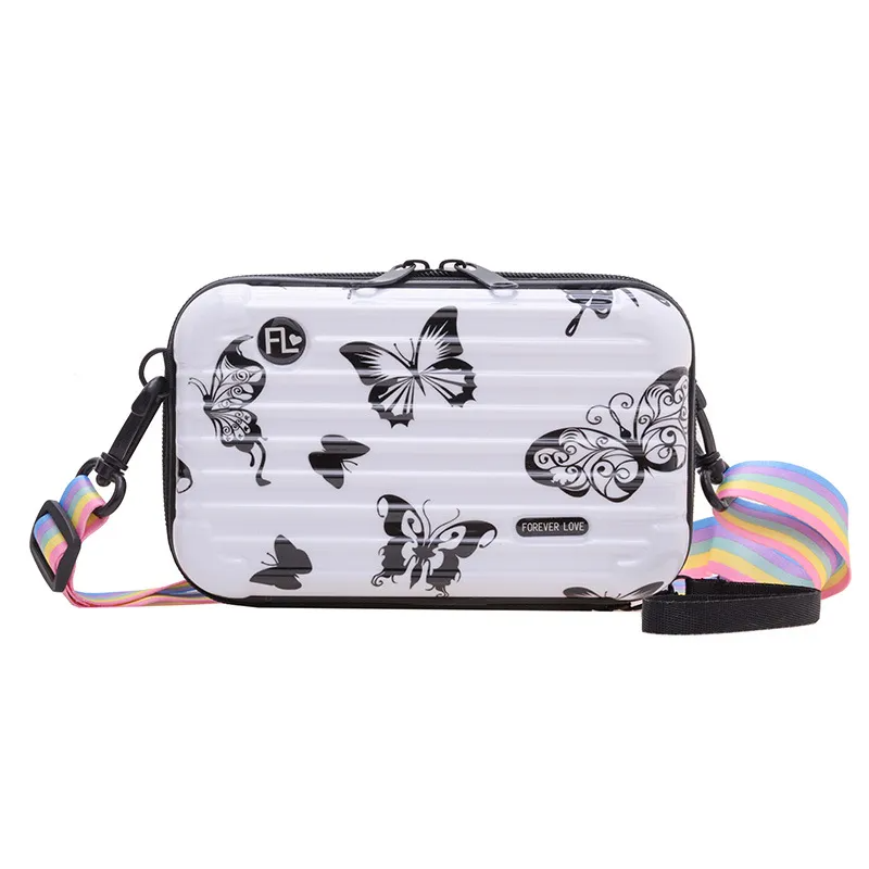 Kids Girls Fashion Holiday Cute Butterfly Camo Gradient Playd Mini Crossbody Bag