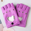 (Buy 1 Get 2) Women Hip Hop Fashion Nightclub Pole Dance Performance Hollow Heart Shaped Gloves