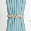 (Buy 1 Get 1) Home Decoration Supplies Creative Punch-Free Tie Buckle Pearl Elastic Strap Curtain Tieback