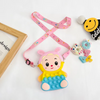 Kids Girls Fashion Sweet Candy Color Cartoon Animal Silicone Mini Crossbody Bag