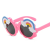 Girls Cute Rainbow Pattern Design Sunglasses