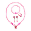 Children Kids Baby Fashion Girls Princess Necklace Earrings Bracelet Ear Set