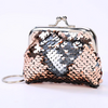 (Buy 1 Get 2) Kids Girls Fashion Cute Solid Color Sequin Mini Wallets Bag