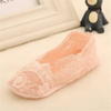 10pairs/Set Kids Girls Basic Solid Color Lace Design Soft Socks